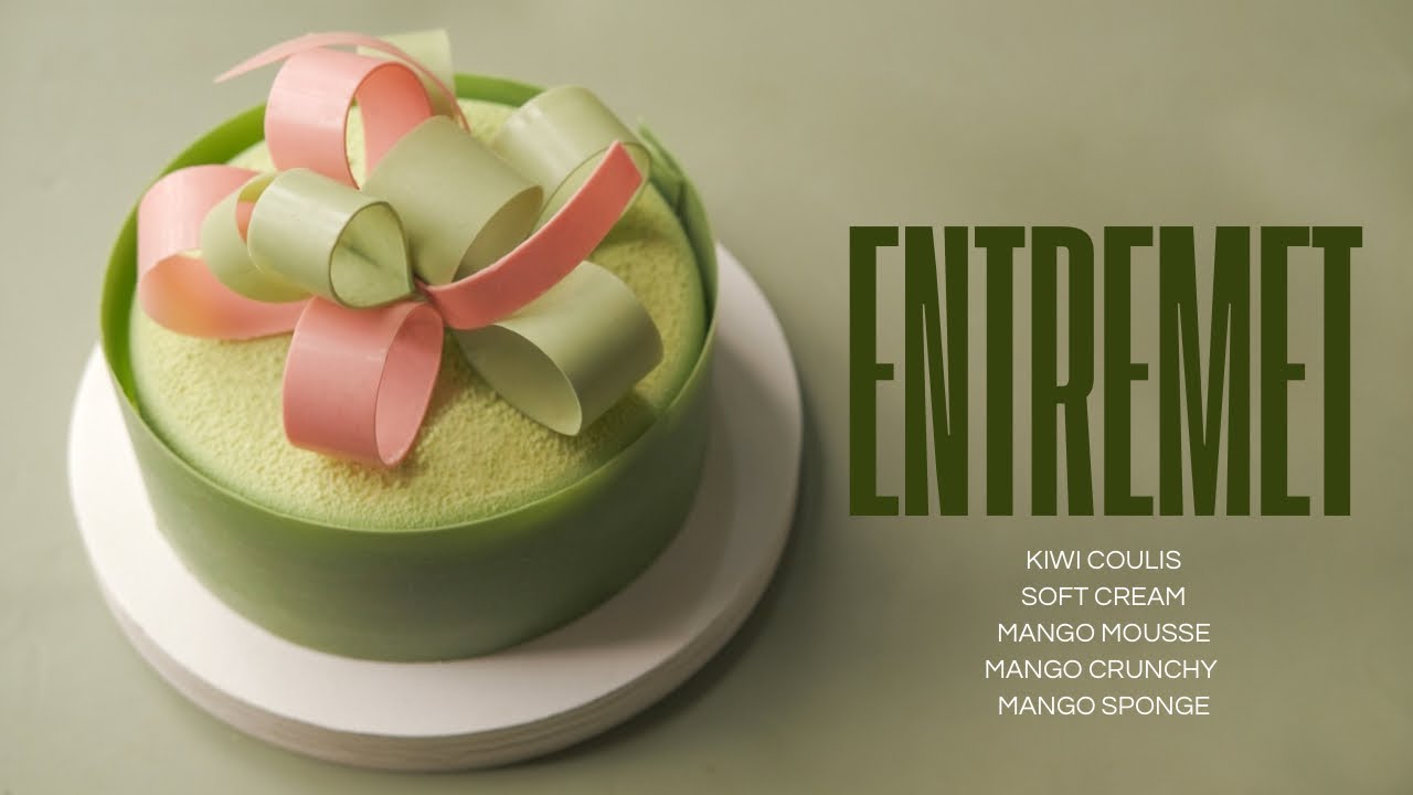 Làm bánh Entremet Xoài Kiwi siêu dễ siêu ngon